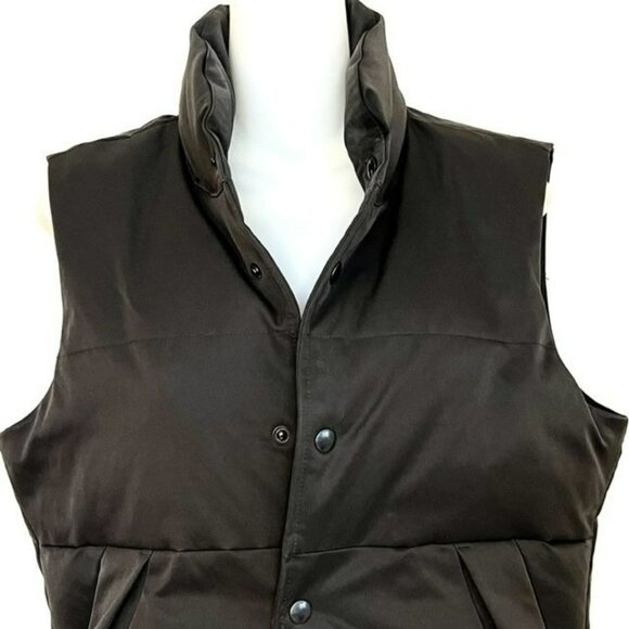 BANANA REPUBLIC MEN'S UNISEX HIGH QUALITY PRIMA LOFT BLACK PUFFER VEST SIZE XS - Picture 3 of 11